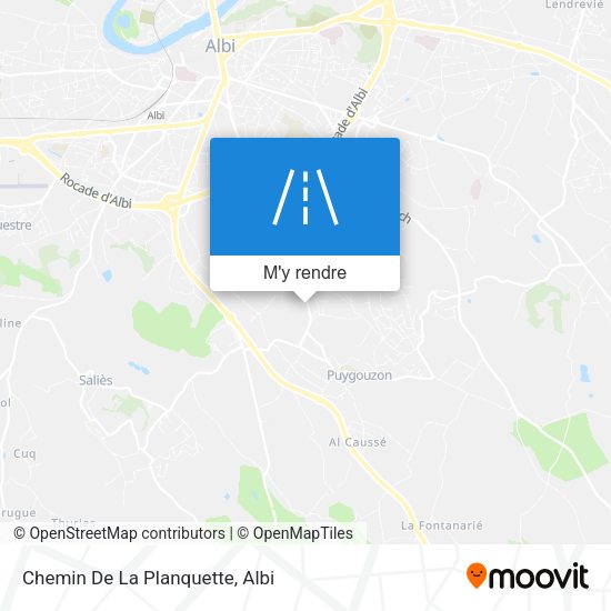 Chemin De La Planquette plan