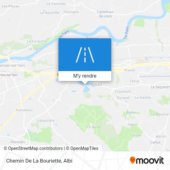 Chemin De La Bouriette plan