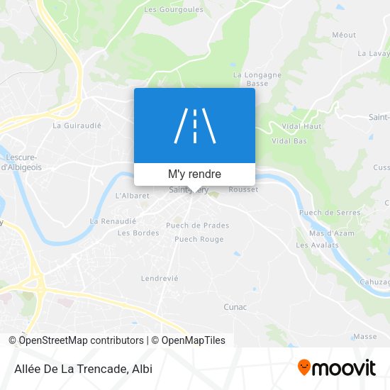 Allée De La Trencade plan