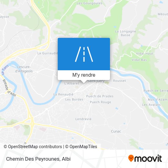 Chemin Des Peyrounes plan