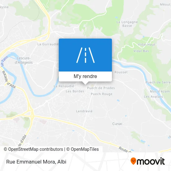 Rue Emmanuel Mora plan