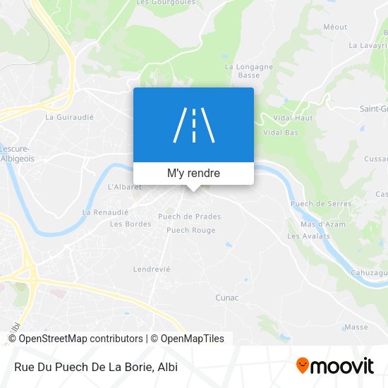 Rue Du Puech De La Borie plan