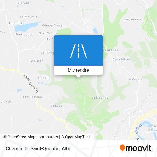 Chemin De Saint-Quentin plan
