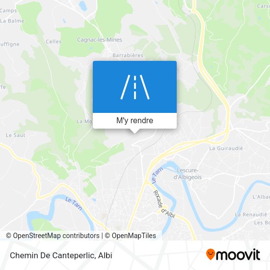 Chemin De Canteperlic plan