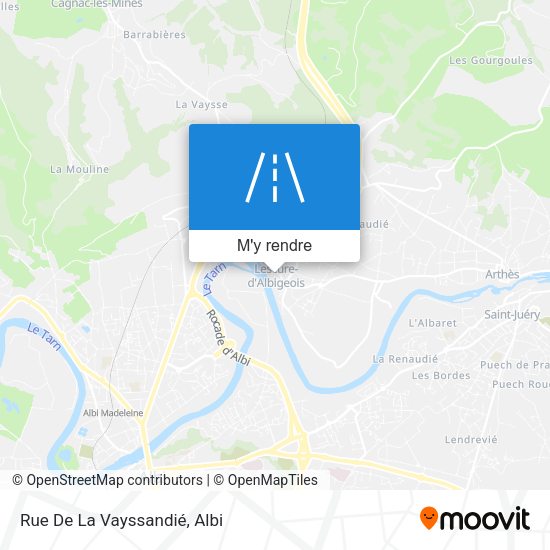 Rue De La Vayssandié plan