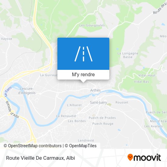 Route Vieille De Carmaux plan