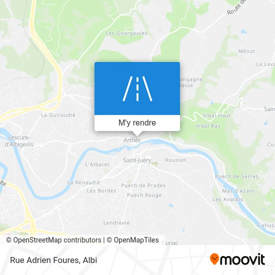 Rue Adrien Foures plan