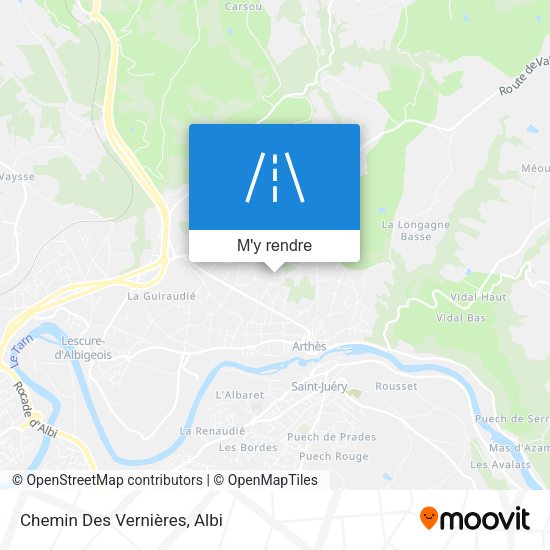 Chemin Des Vernières plan
