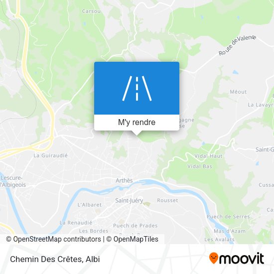 Chemin Des Crêtes plan