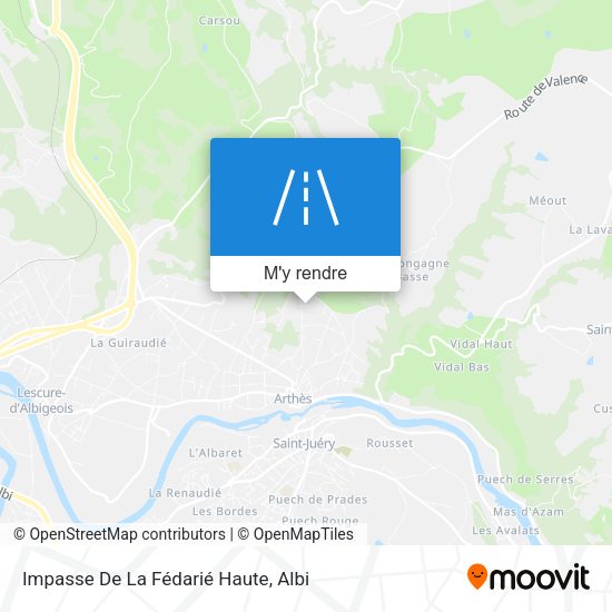 Impasse De La Fédarié Haute plan