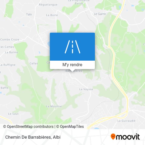 Chemin De Barrabières plan