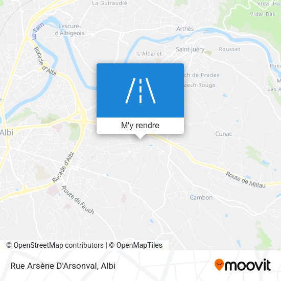 Rue Arsène D'Arsonval plan