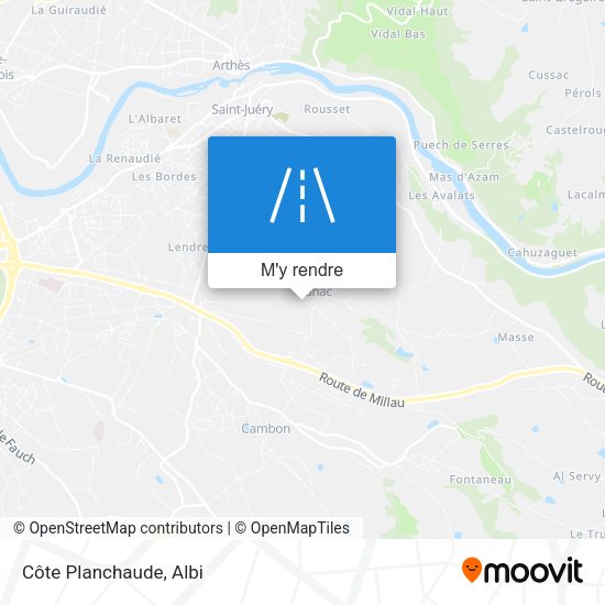 Côte Planchaude plan