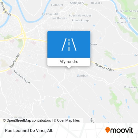 Rue Léonard De Vinci plan