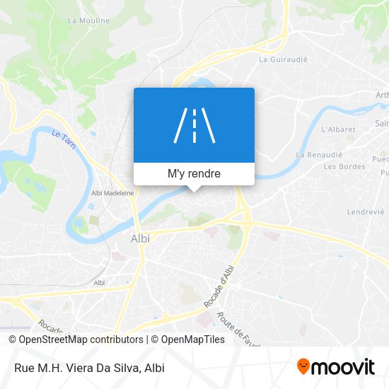 Rue M.H. Viera Da Silva plan
