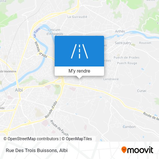 Rue Des Trois Buissons plan