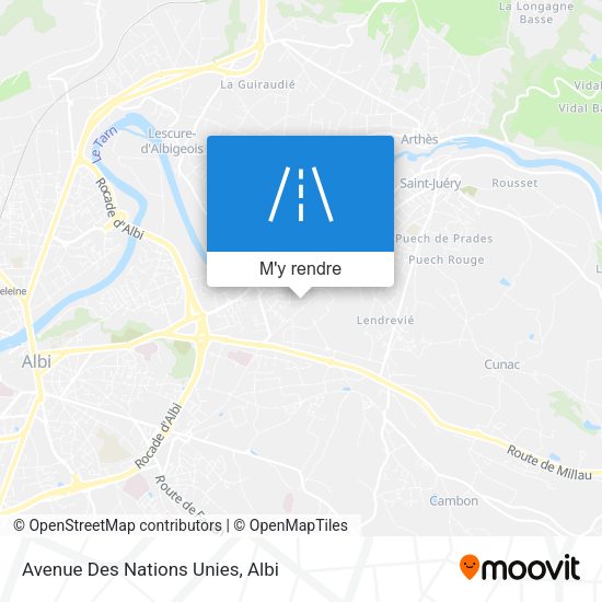 Avenue Des Nations Unies plan