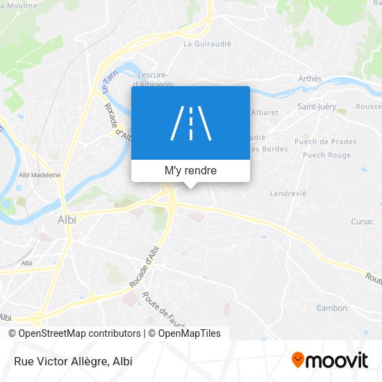 Rue Victor Allègre plan