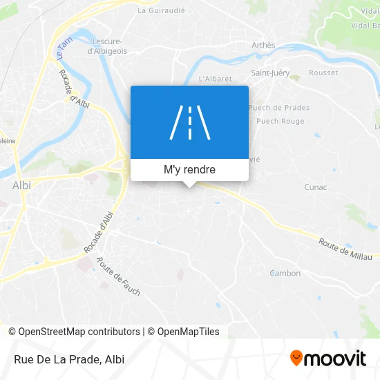 Rue De La Prade plan