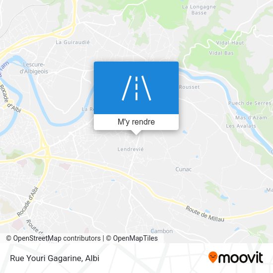 Rue Youri Gagarine plan