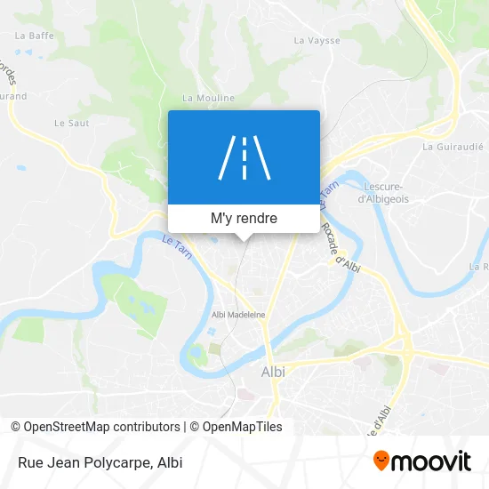 Rue Jean Polycarpe plan