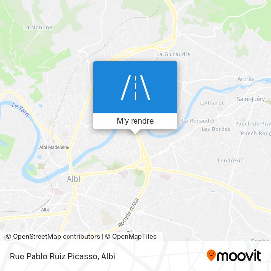 Rue Pablo Ruiz Picasso plan