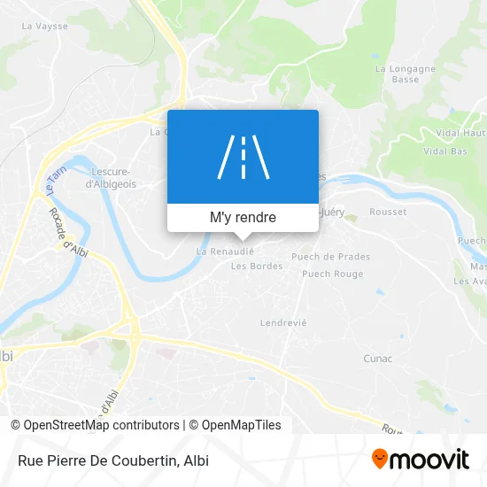 Rue Pierre De Coubertin plan