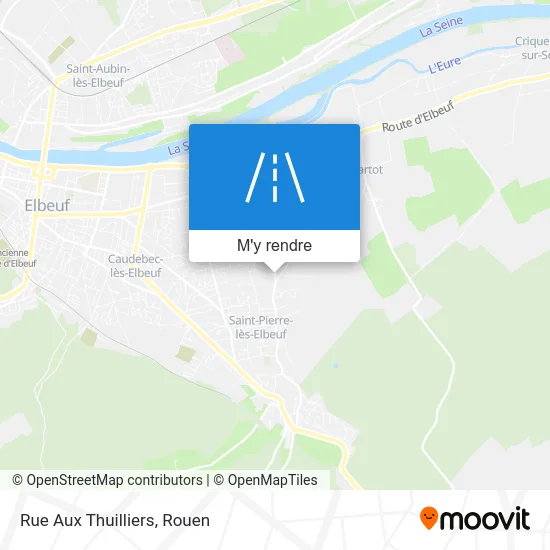 Rue Aux Thuilliers plan