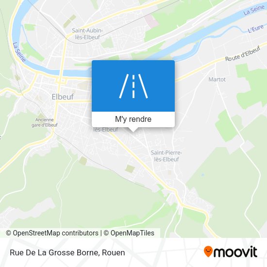 Rue De La Grosse Borne plan