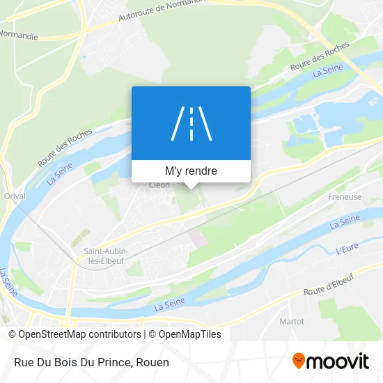 Rue Du Bois Du Prince plan