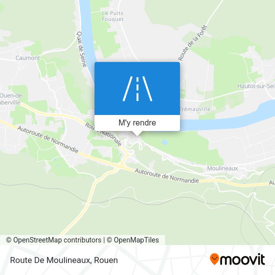 Route De Moulineaux plan