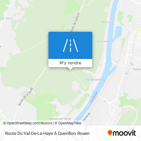 Route Du Val-De-La-Haye À Quevillon plan