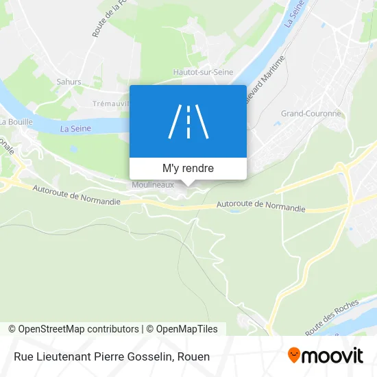 Rue Lieutenant Pierre Gosselin plan