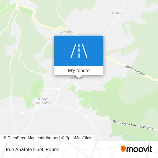 Rue Anatole Huet plan