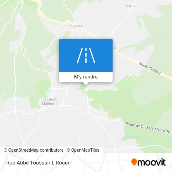 Rue Abbé Toussaint plan