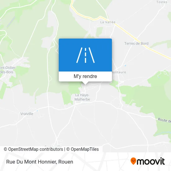 Rue Du Mont Honnier plan