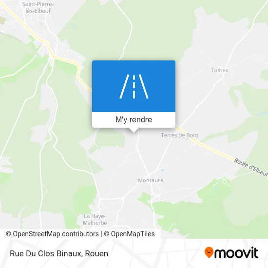 Rue Du Clos Binaux plan