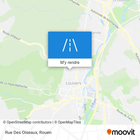 Rue Des Oiseaux plan