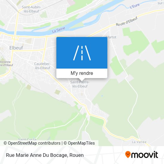 Rue Marie Anne Du Bocage plan