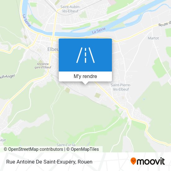 Rue Antoine De Saint-Exupéry plan