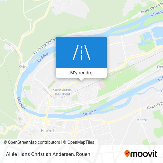 Allée Hans Christian Andersen plan