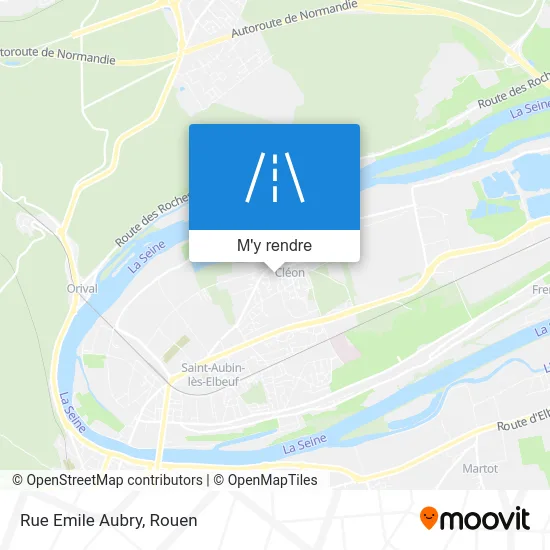 Rue Emile Aubry plan