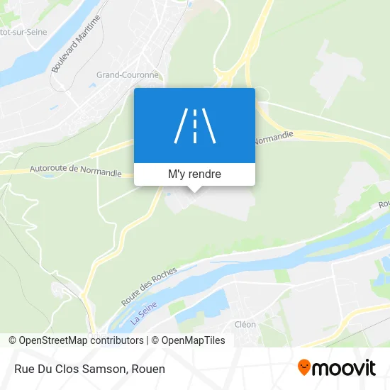 Rue Du Clos Samson plan