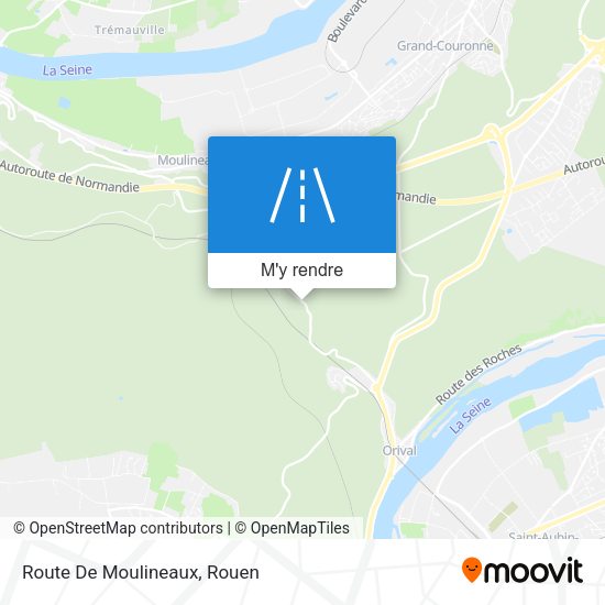 Route De Moulineaux plan