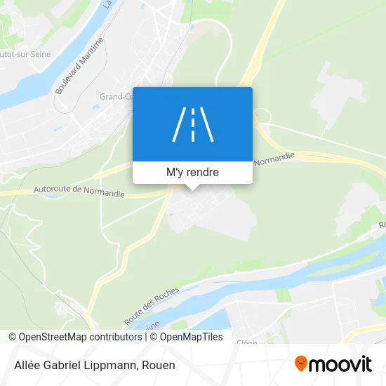 Allée Gabriel Lippmann plan