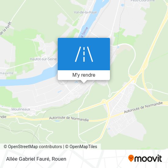 Allée Gabriel Fauré plan