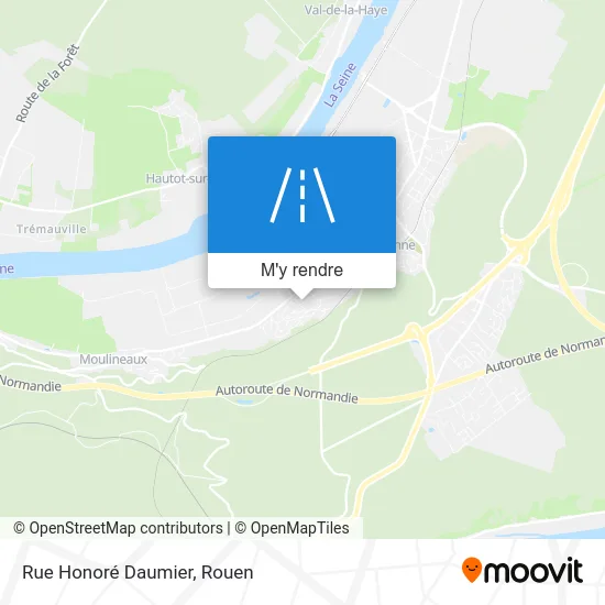 Rue Honoré Daumier plan