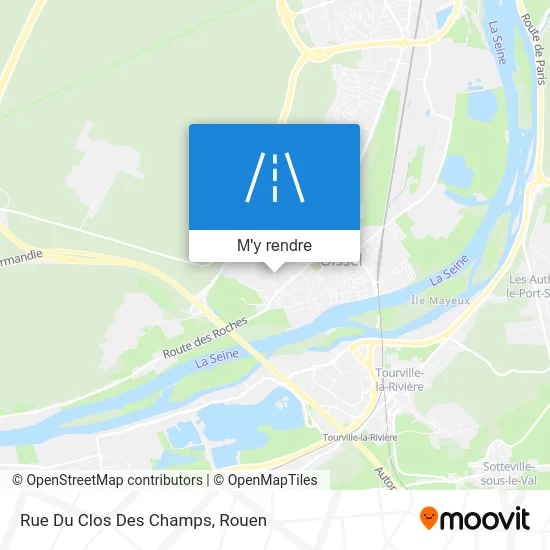 Rue Du Clos Des Champs plan