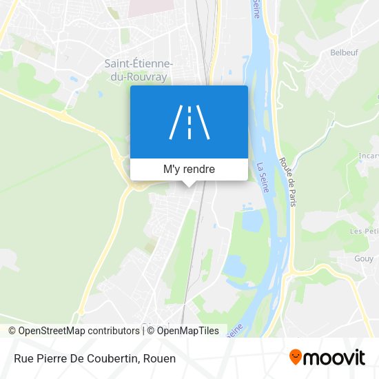 Rue Pierre De Coubertin plan