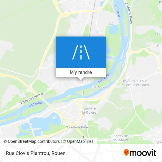 Rue Clovis Plantrou plan